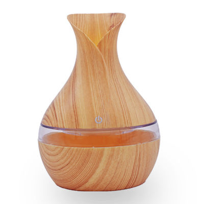 Compacto 300ml diseño de jarrón de flores de madera Ultrasonido humidificador difusor para el hogar