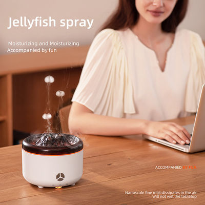 12W Negro Blanco Color 3D Llama 2.0 Ultrasonido Volcán Difusor de Aroma Humidificador 2023