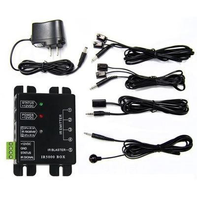 Kit de transmisión y recepción de repetidor de IR de audio y video IR5000