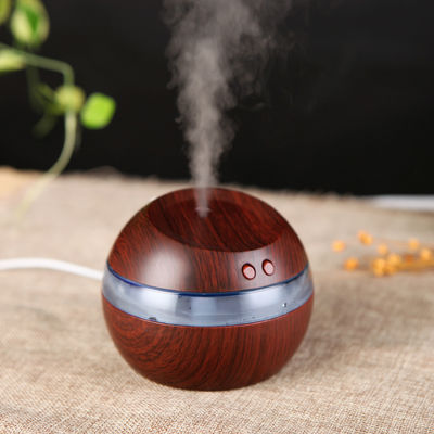 Difusor de aroma eléctrico de grano de madera portátil de 300 ml para control de humedad controlado por aplicación