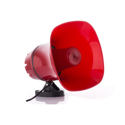 Tarjeta de memoria soportada 12V Sirena de automóvil Megapono Amplificador de altavoz con fuente de alimentación CC