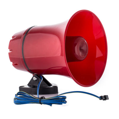 Tarjeta de memoria soportada 12V Sirena de automóvil Megapono Amplificador de altavoz con fuente de alimentación CC