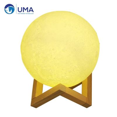 2700K LED Luna Lámpara Espacial Ambiental PLA Impresión 3D 12cm x 15cm Nulo Estilo de diseño