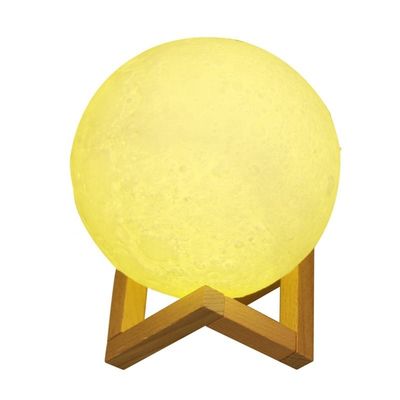 2021 Best Seller Buena lámpara de luz de luna de impresión 3D con control remoto de modo interruptor
