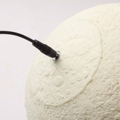 Lámpara lunar de impresión 3D de PLA con control táctil apagable con 10000 horas de vida útil