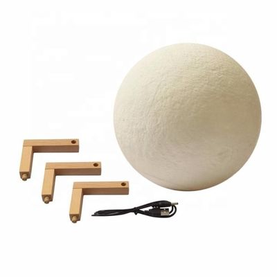 Lámpara lunar de impresión 3D de PLA con control táctil apagable con 10000 horas de vida útil
