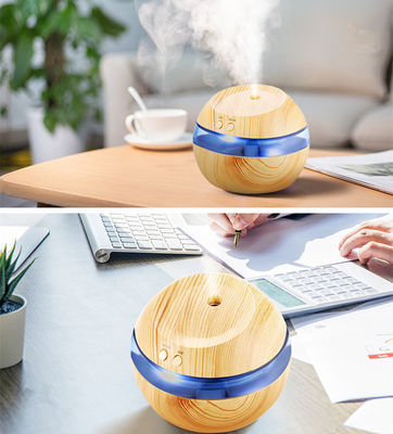 3W portátil de 130 ml de grano de madera mini atomizador ultrasónico USB humidificador de aire