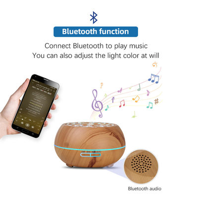 550 ml Difusor de aroma eléctrico de aceites esenciales con control remoto y altavoz Bluetooth
