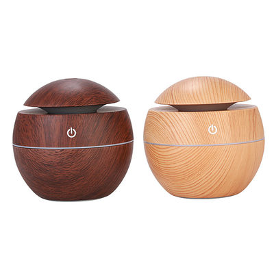 Otras funciones Mini portátil de ultrasonido USB 130ML Humidificador de granos de madera con luz led