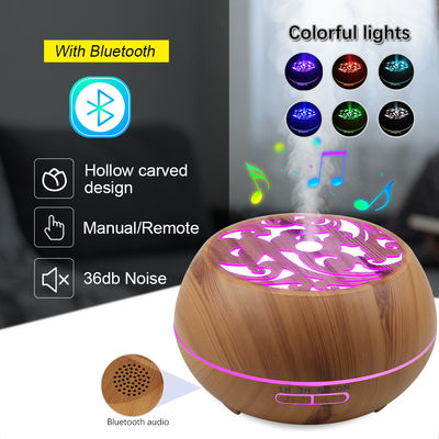 Humidificador de grano de madera 2022 Diffuser de aceite aromático con gran capacidad y estilo vintage
