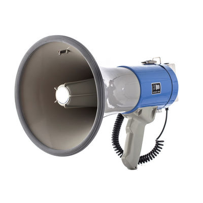 Alcance al aire libre hasta 1500 m Megafono de 50 W con grabación de sirena y Bluetooth 120 segundos