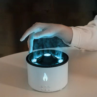 350ml Capacidad 3D efecto de llama Volcán Humidificador de aire Diffuser de aroma para fragancias para el hogar