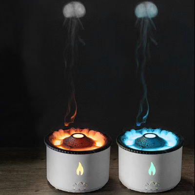 Flame LED Light Humidificador de volcán de 350 ml con difusor de aroma de llama de estilo y lámpara nocturna