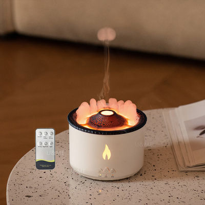 12W de potencia 2023 Amaz 24V Ultrasonido Volcán Vaporizador Aroma Diffuser Humidificador 3D Llama