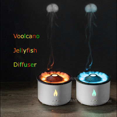 12W de potencia 2023 Amaz 24V Ultrasonido Volcán Vaporizador Aroma Diffuser Humidificador 3D Llama
