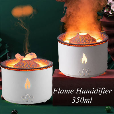 12W de potencia 2023 Amaz 24V Ultrasonido Volcán Vaporizador Aroma Diffuser Humidificador 3D Llama