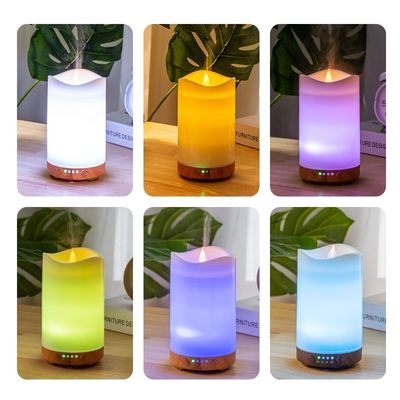 Mejora tu juego de aromaterapia con el difusor de aroma de aceite esencial de luz de vela de 130 ml