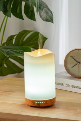 Mejora tu juego de aromaterapia con el difusor de aroma de aceite esencial de luz de vela de 130 ml