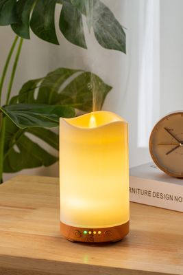 Mejora tu juego de aromaterapia con el difusor de aroma de aceite esencial de luz de vela de 130 ml