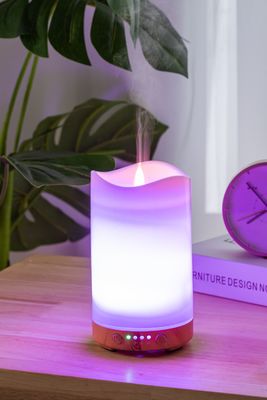 Mejora tu juego de aromaterapia con el difusor de aroma de aceite esencial de luz de vela de 130 ml