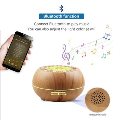 Capacidad&gt; 200 ml de molde privado de aceite esencial de ultrasonido Bluetoooh Difusor de aroma para el hogar