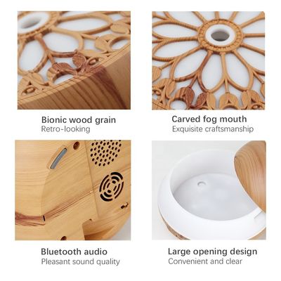 Capacidad&gt; 200 ml de molde privado de aceite esencial de ultrasonido Bluetoooh Difusor de aroma para el hogar