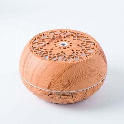 550 ml de cambio de color de madera LED humectante de aceite esencial de aroma difusor 24V Capacidad&gt; 200 ml