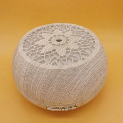 550 ml de cambio de color de madera LED humectante de aceite esencial de aroma difusor 24V Capacidad&gt; 200 ml