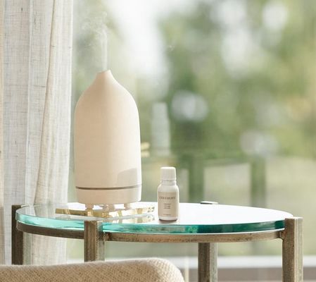 2021 Mejor vendedor 100 ml difusor de aroma cerámico de piedra ultrasónica con función de tiempo