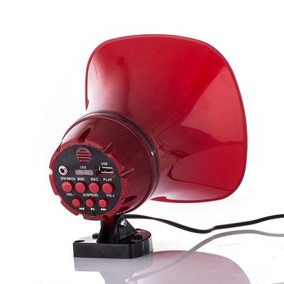 Megafono portátil con conexión de alimentación para reproductores de audio portátiles y portabilidad